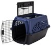 Munora 24in Hard-Sided Plastic Cat & Dog Kennel Pet Carrier Crate with 2-Door Top Load, Blue - 3 of 4