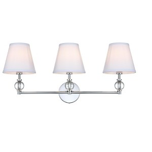 Elegant Lighting Bethany 27 inch Wall Sconce in Chrome - 1 of 4