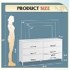 GALAXHERO 6-Drawer Wide Fabric Dresser TV Stand for 68" TV, Large Storage Tower Unit with Fabric Bins for Bedroom, Closet, Hallway - 3 of 4