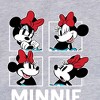 Girls' - Disney - Minnie Grid Graphic Long Sleeve Fleece Sweatshirt - 2 of 4