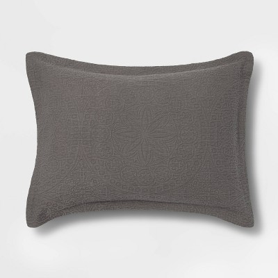 Matelasse Washed Medallion Pillow Sham - Threshold™