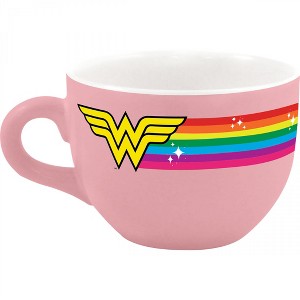 Adult Wonder Woman Rainbow 24oz Ceramic Soup Mug - 1 of 1
