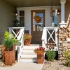 24"H Sullivans Copper Trim Medium Planters Set of 3, Copper - 4 of 4