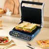 Costway 1200W Indoor Panini  Electric Contact Grill with 2 Non-Stick Dishwasher-Safe Plates - 2 of 4