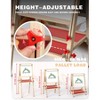 Aoibox Foldable Double Sided Kids Art Easel Adjustable Height Magnetic Whiteboard Chalkboard with Paper Roll and Accessories - 3 of 4