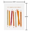 10ct Blank Fall Cards Pack Pencils - 4 of 4