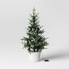 3.5' Christmas Pre-Lit Potted Glitter Balsam Flocked - Wondershop™ - 3 of 4