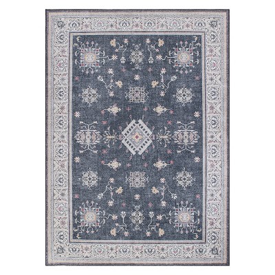World Rug Gallery Transitional Bordered Machine Washable Area Rug