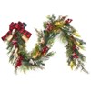 PVC 6ft Holiday Decor – Features Bell, Ribbon, Rattan, 20 Lights & 8 Lighting Modes - 3 of 4