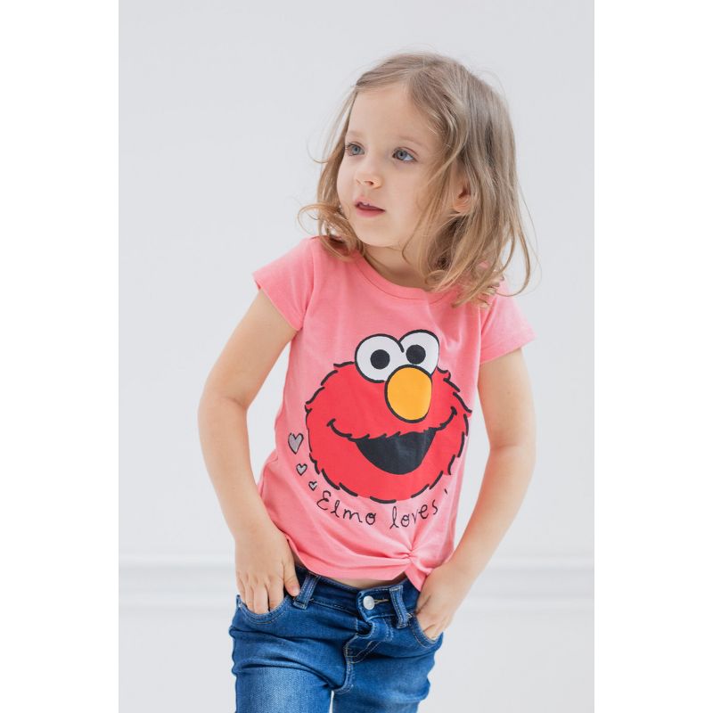 Sesame Street Elmo Cookie Monster Big Bird 3 Pack Graphic T-Shirts , 3 of 9