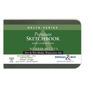 Stillman & Birn Delta Series - Softcover Sketchbook - Landscape 5 x 3 - 270gsm Ivory Paper - 1 of 2