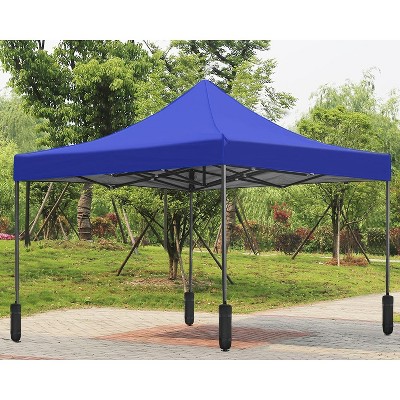 Blue 10x10 Waterproof Pop Up Canopy Tent with Sand Bags