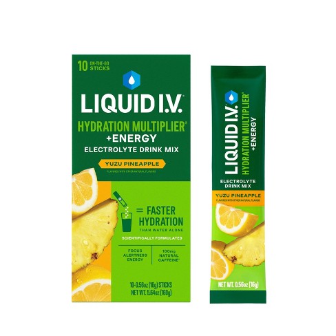 Liquid I.v. Energy Multiplier Vegan Powdered Dietary Supplement - Yuzu ...