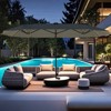 Tangkula 15.5 FT Double-sided Patio Umbrella w/ Solar Lights Outdoor Twin Size Umbrella - 2 of 4