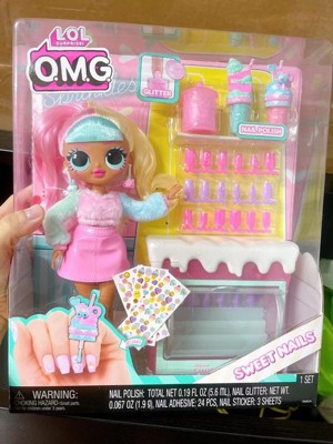 L.o.l. Surprise! Omg Sweet Nails Candylicious Sprinkles Shop With 15  Surprises, Including Real Nail Polish, Press On Nails, Glitter, 1 Fashion  Doll : Target