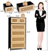 Crestlive Products 6-drawer Vertical Dresser Storage Tower with Sturdy Steel Frame, Wood Top, Easy Pull Fabric Bins - 3 of 4