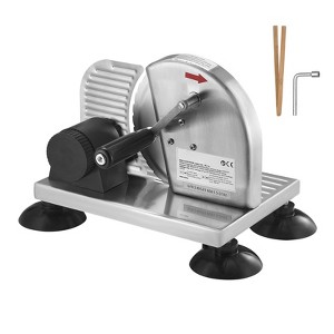VEVOR Manual Bread Slicer, 0-6" Adjustable Thickness Cheeser Butter Cutting, Micro-Serrated Stainless Steel Blade, Aluminum Alloy Cheese Slicer - 1 of 4