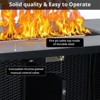 COZONY 52 Inch 2-in-1 Rectangular Propane Fire Pit Table with Storage Space - 3 of 4