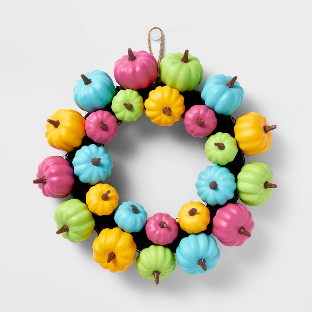 Night of the Vivid Dead Pumpkin Halloween Wreath - Hyde & EEK! Boutique™