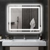 Vynxaria Modern LED Bathroom Mirror, Backlit & Front-Lit, Anti-Fog, 39"x32" - 2 of 4