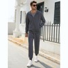 Men's Tracksuits 2 Piece Hooded Athletic Sweatsuit Zip Jogging Sportsuits - 4 of 4