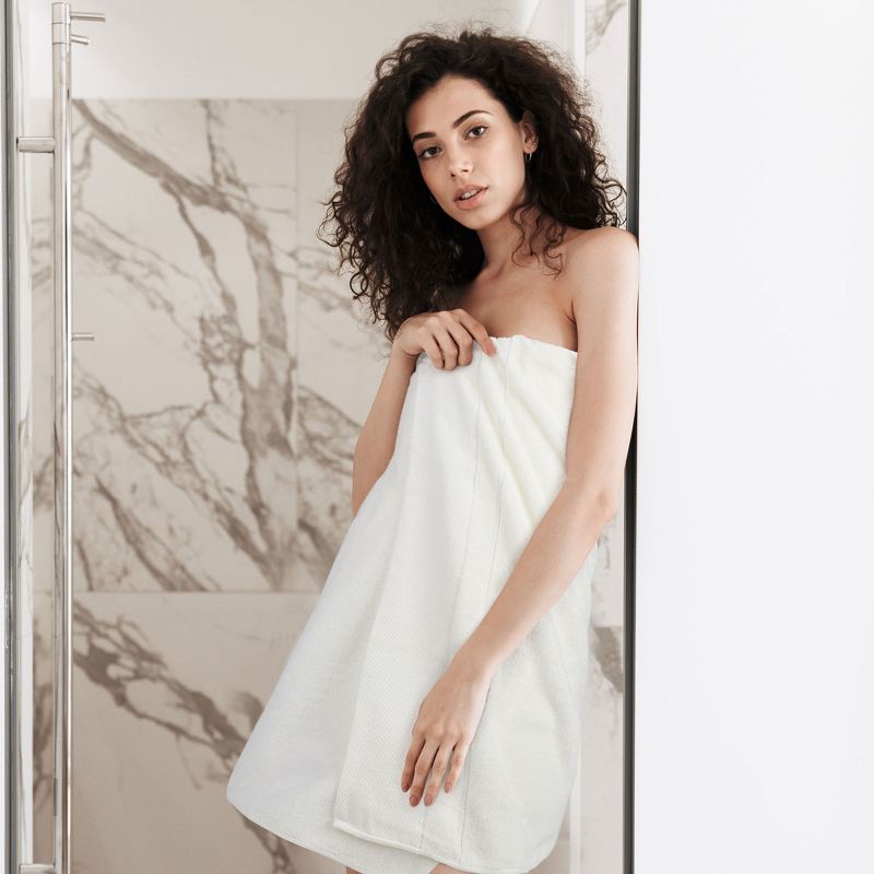 PiccoCasa Soft 100% Combed Cotton 600 GSM Highly Absorbent for Bathroom Shower Bath Towel Set, 4 of 5