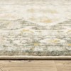 Captiv8e Designs 2'x8' Runner Salina Vintage Medallion Area Rug Gray/Gold: 8 Foot Hallway Runner, Washable, Fade-Resistant - 4 of 4