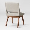 Holmdel Mid-Century Dining Chair Beige - Threshold™: Solid Wood, Foam-Filled Seat, Armless - image 4 of 4