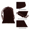 Unique Bargains Velvet Wedding Favor Party Small Jewelry Drawstrings Pouches Gift Bags - 4 of 4