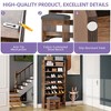 70.9inch Tall Shoe Cabinet with Open Storage and High Boots Cubby for Entryway Living Room - 4 of 4