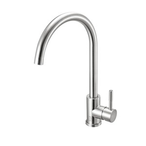 Elegant Lighting Finn Single Handle Kitchen Faucet in Brushed Nickel - 1 of 4