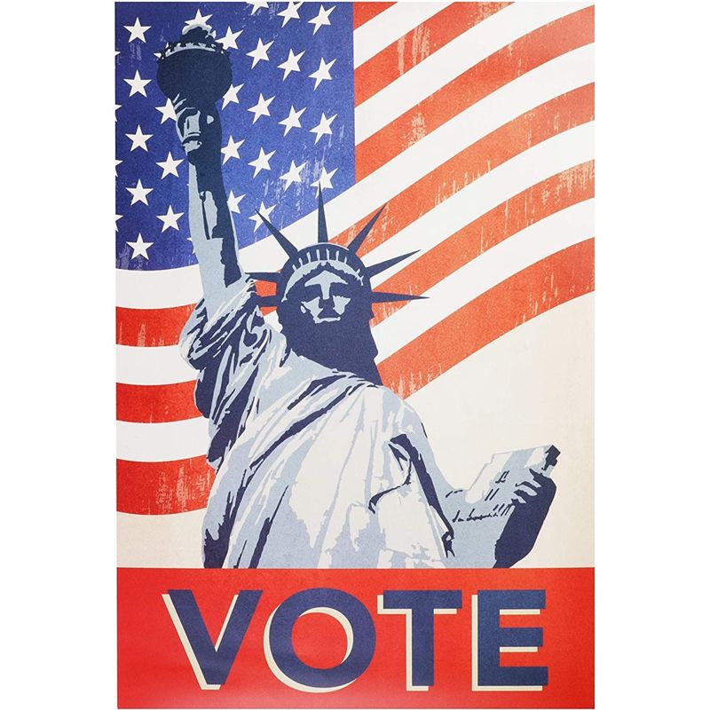 Juvale 10 Pack Go Vote Patriotic Posters for Election Day, 10 Designs (13 x 19 In), 4 of 6