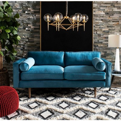Gold Modern Glam Chandelier with Glass Shades