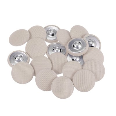 Unique Bargains Metal Shank Round Cloth Covered DIY Sewing Buttons 20 Pcs