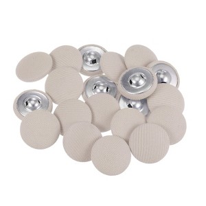 Unique Bargains Metal Shank Round Cloth Covered DIY Sewing Buttons 20 Pcs - 1 of 4