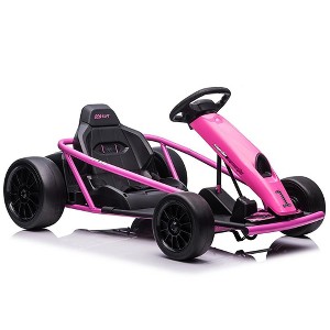 Kids Electric Riding Go Kart, 24V 9Ah Battery 250W*2 Motors, 8MPH High Speed Drifting Car,  Riding Toy for Kids 8-12 Years - 1 of 4