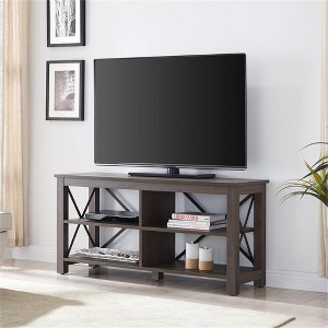 50 Inch Alder Brown/Metal TV Stand - Henn&Hart - 1 of 4