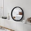 Americanflat - 20x20 Framed Black Round Mirror - Circle Mirror for Bathroom, Bedroom, Entryway, Living Room - 3 of 4