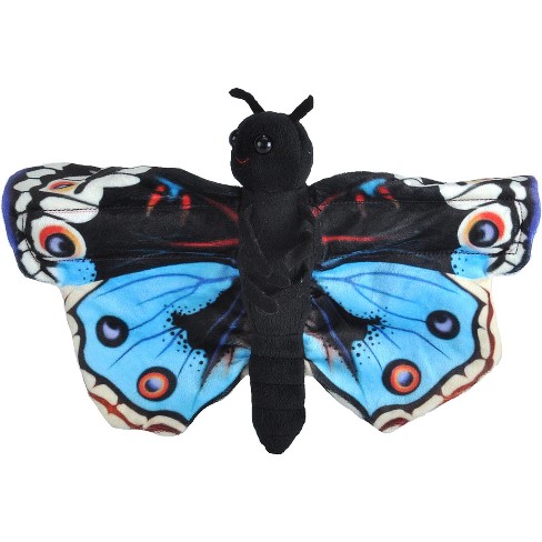 Wild Republic Huggers Blue Pansy Butterfly Stuffed Animal, 8 Inches ...