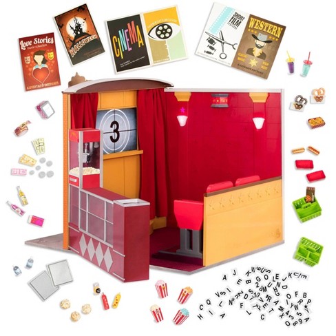 Our Generation Movie Theater Playset With Electronics For 18 Dolls - Og  Cinema : Target