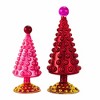 Cody Foster 8.0 Inch Mid-Century Modern Tree Rouge Christmas Decorative Tree Set , Christmas Decor Valentine's Day (2PC) - 4 of 4