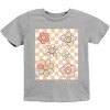 The Juniper Shop SmileyWorld Checkered Floral Distressed Youth Short Sleeve Tee - 2 of 4