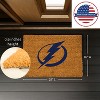 EvergreenNHLTampa Bay Lightning Logo Natural Coir 28 x 16 Inches Indoor Outdoor Doormat - 3 of 4