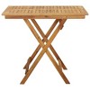 vidaXL Folding Patio Table 35.4"x35.4"x29.5" Solid Acacia Wood - 3 of 4