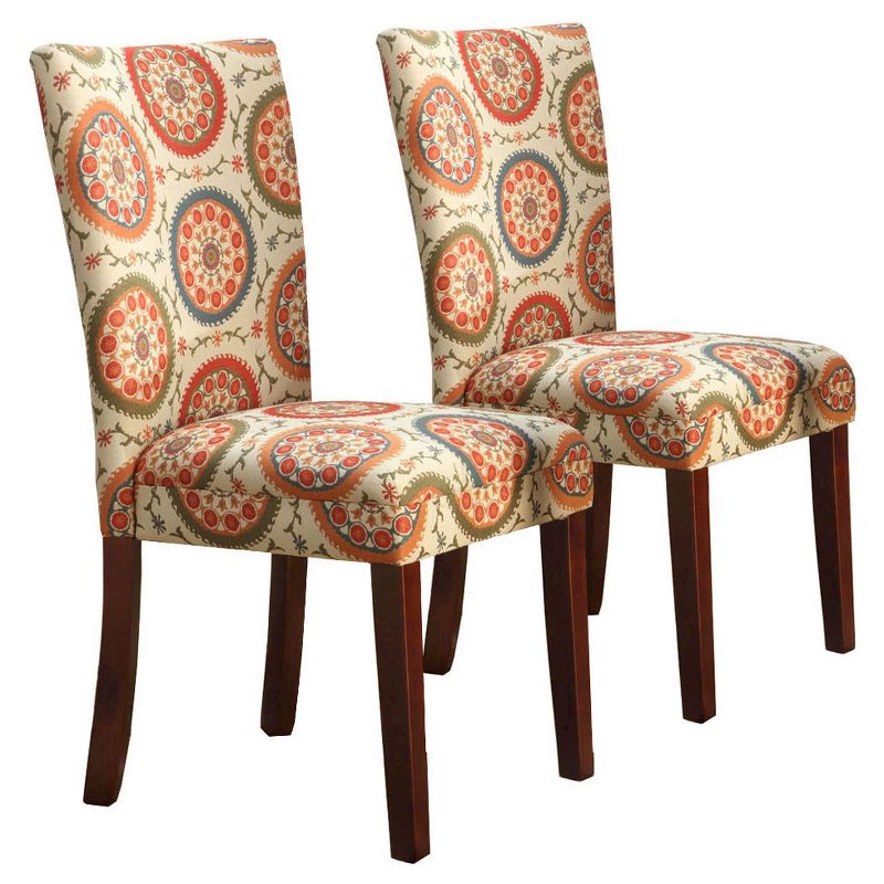 Set of 2 Parsons Pattern Dining Chair Wood - HomePop, 1 of 12
