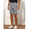 Lars Amadeus Men's Summer Flat Front Color Block Striped Chino Shorts - 2 of 4