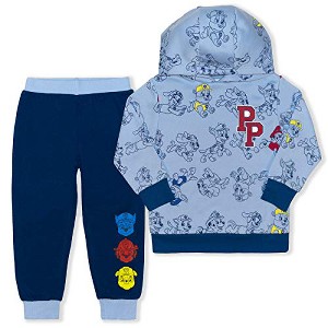 Paw Patrol Nickelodeon Chase, Rubble and Marshall Boys' Pullover Hoodie and Joggers Set for Little Kids – Blue - 1 of 4