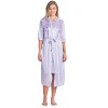 Casual Nights Women's Satin 2 Piece Robe and Nightgown Set - 2 of 4