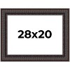 PosterPalooza | 3.5" Wide Ornate Brown Picture Frame - UV Acrylic, Backing Board, Hanging Hardware Included - 2 of 4