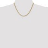 Black Bow Jewelry 4.5mm, 14k Yellow Gold, Open Concave Figaro Chain Necklace - 2 of 4
